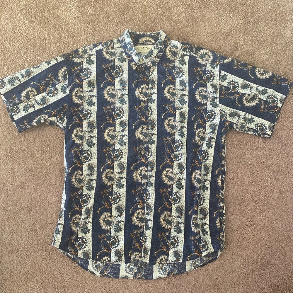 Natural Issue Button Up